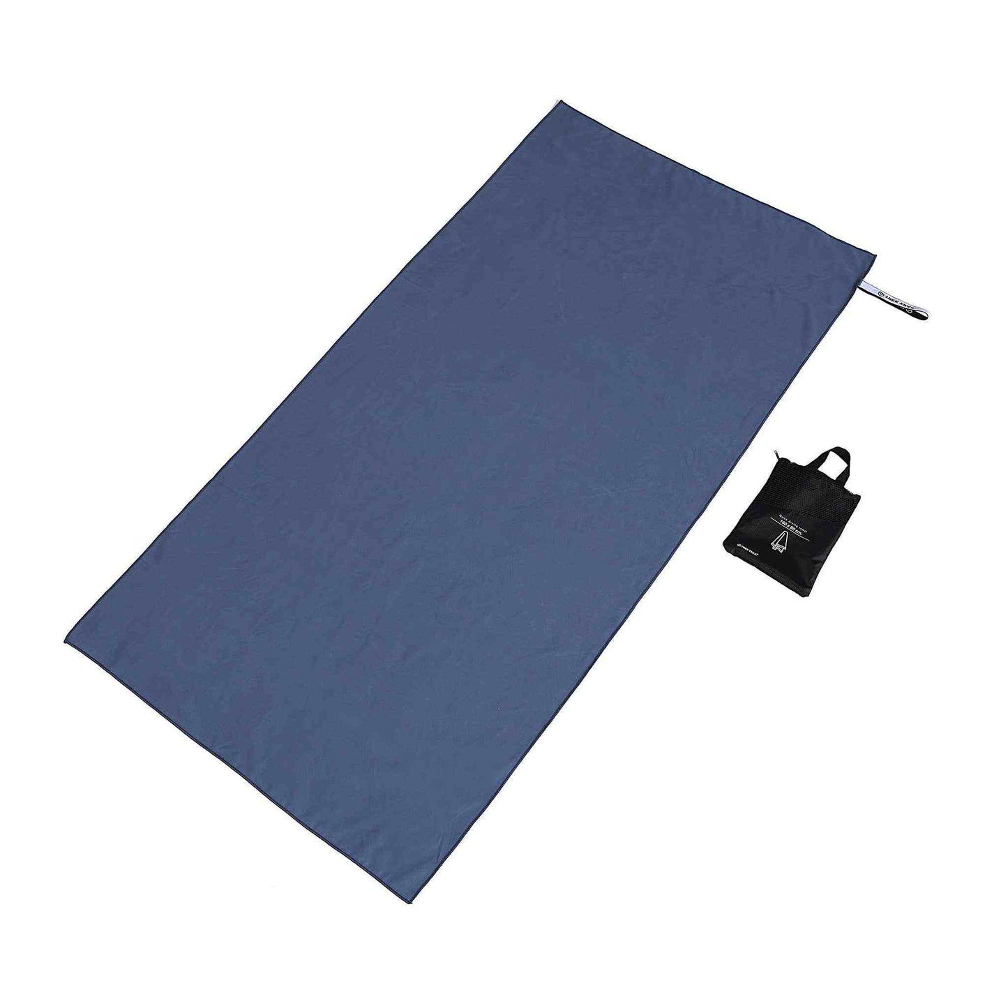 Quick-dry microfiber towel 120 x 60 cm, lightweight, compact, ideal for travel and sports.