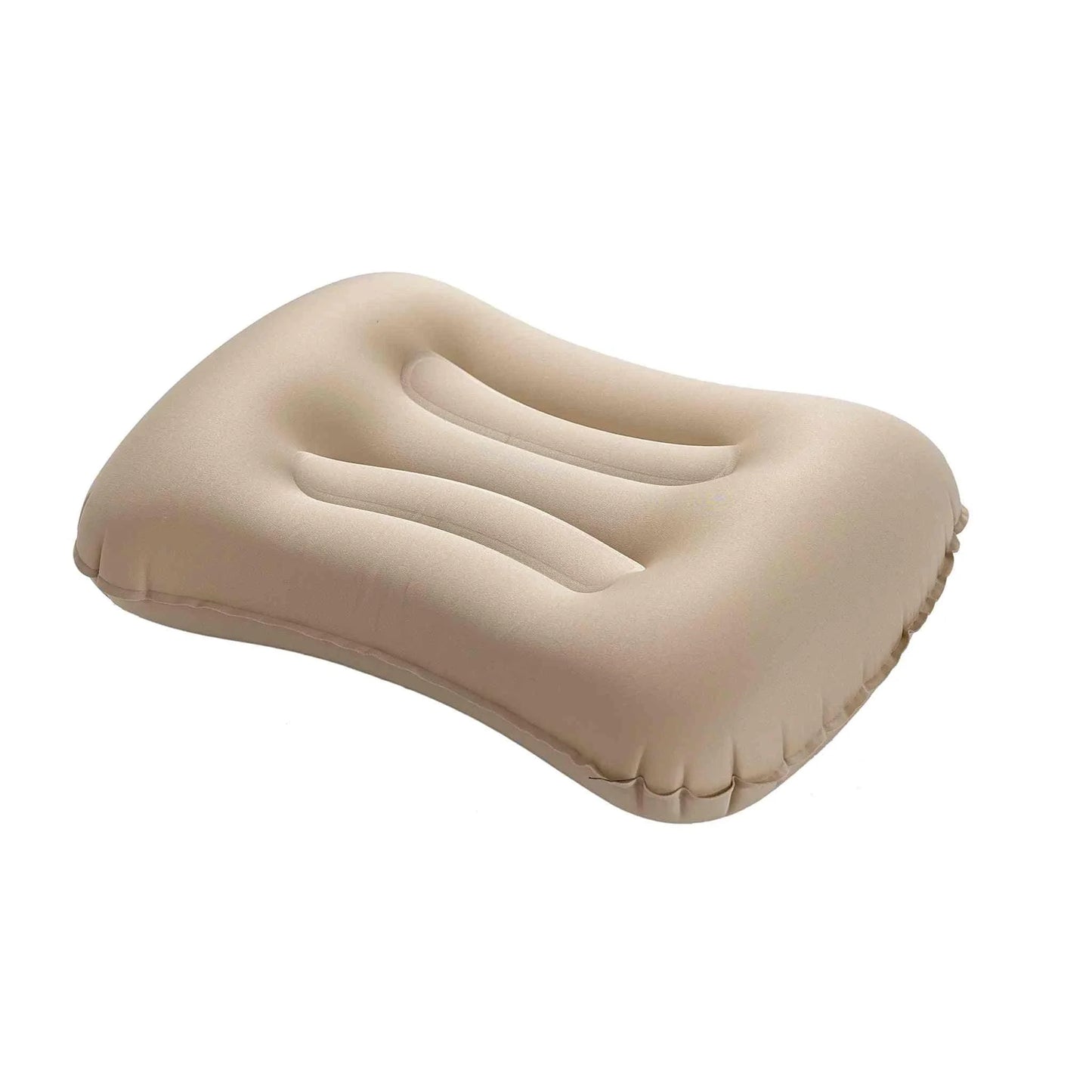 Inflatable pillow, compact design, 44x27x10 cm.