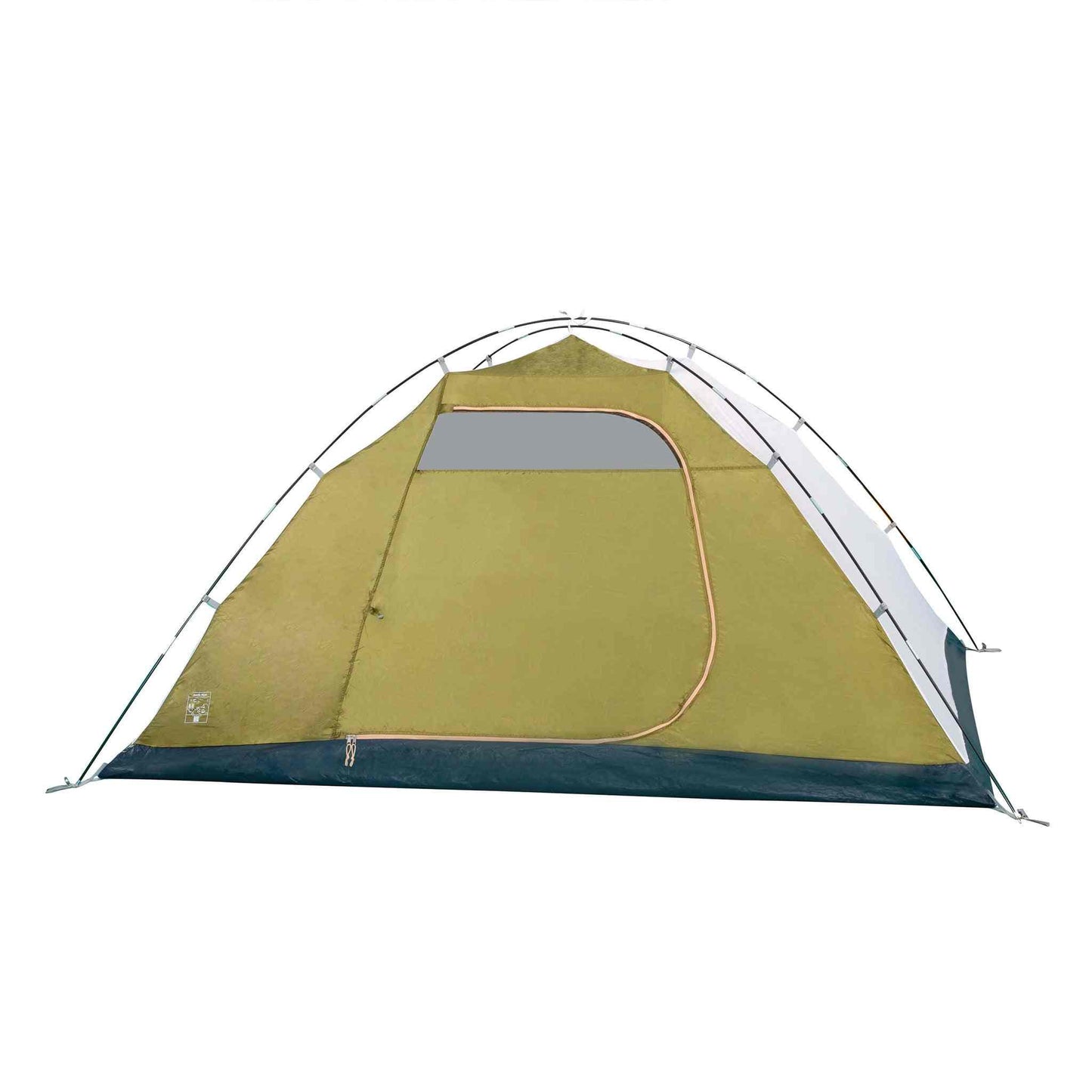 4-person festival tent, waterproof, durable, with mosquito net and ventilation.