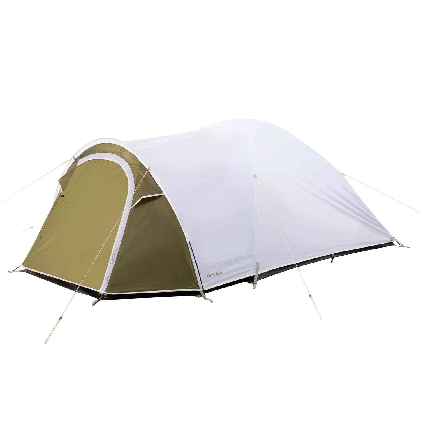 Blackout festivaltelt - 3 personer XL with ventilation and extra storage.