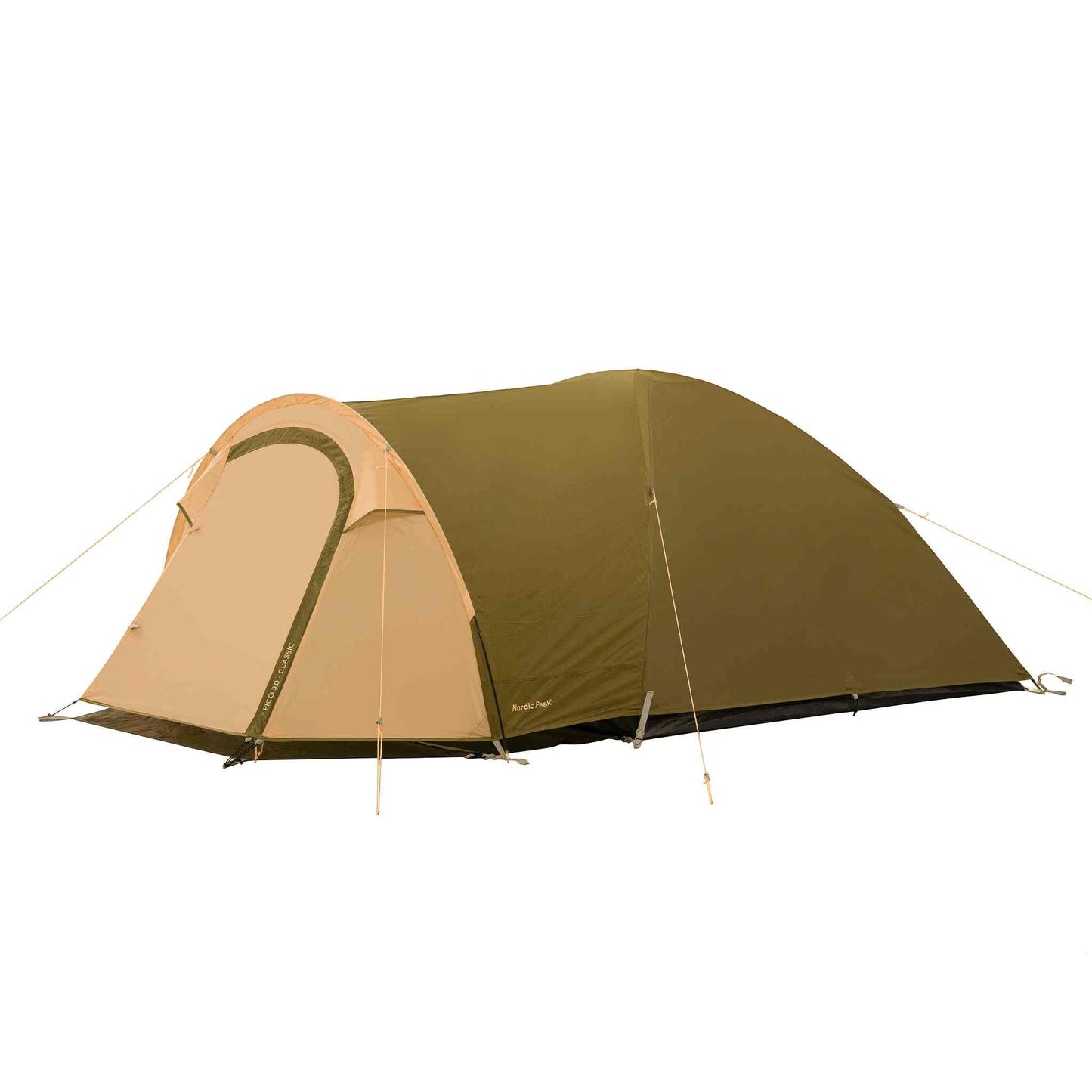 XL 3-person festival tent, waterproof, spacious front room, durable.