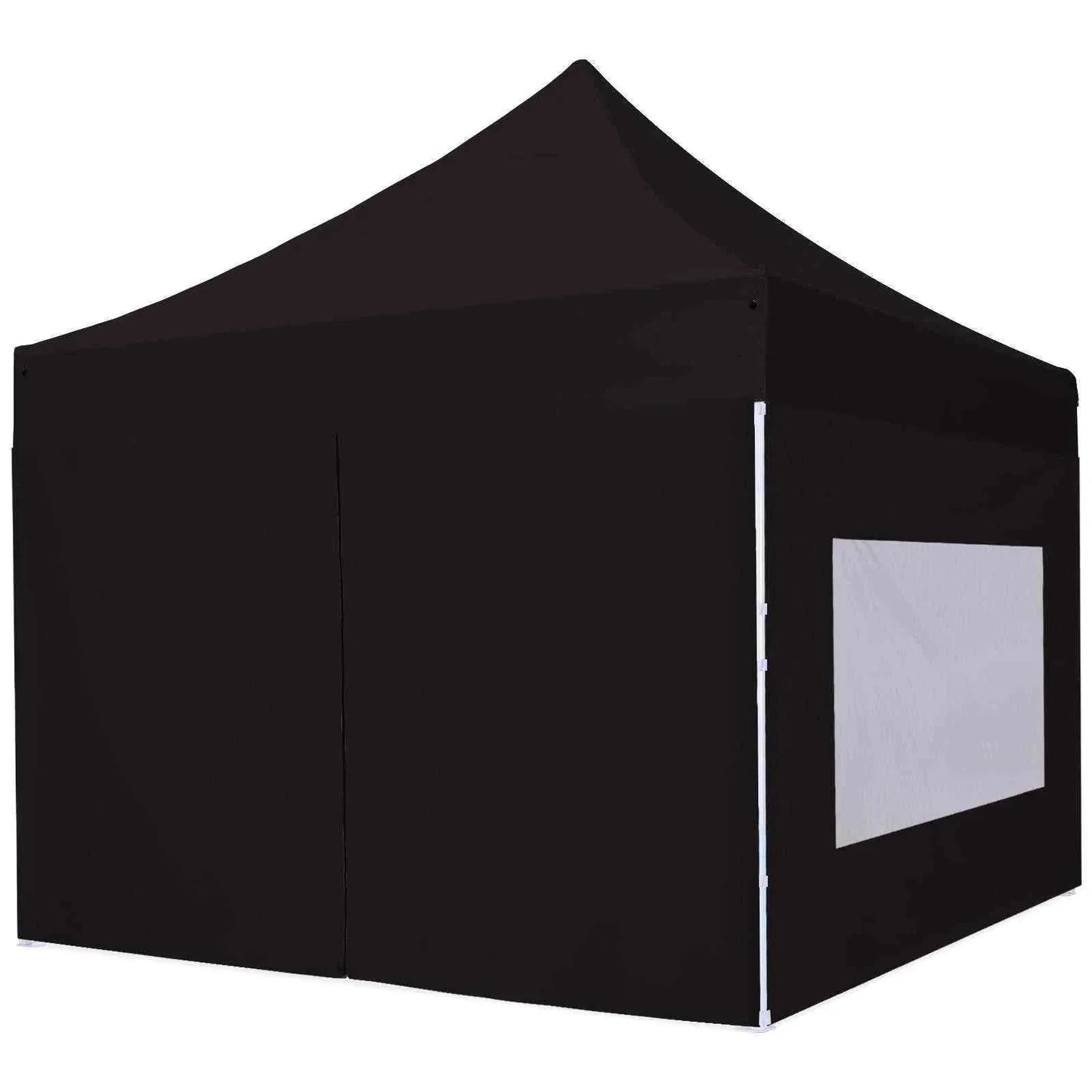 Sidevæg til pavillon 3x3m med vindue, vandafvisende og holdbar, nem at montere.