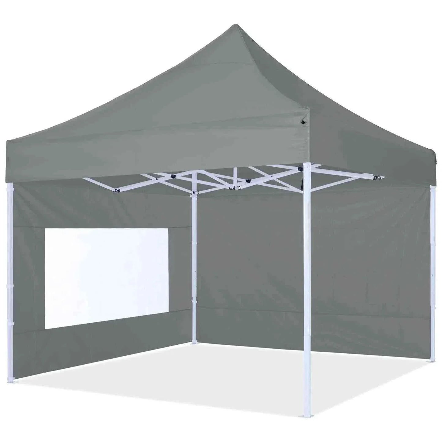 Sidevæg til pavillon 3x3m med vindue, vandafvisende og holdbar, let montering.