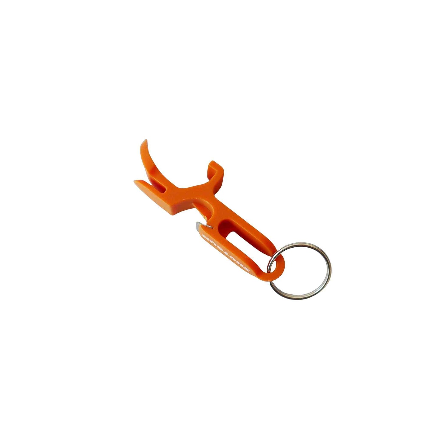 Orange can shotgun tool with keyring for easy party use.