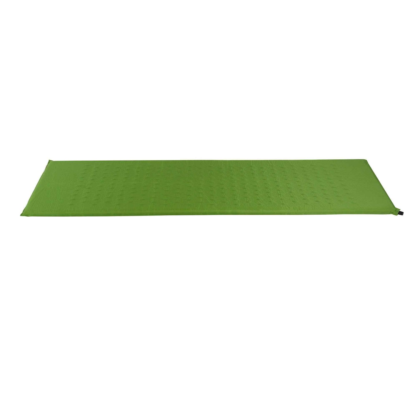 Selvoppustelig liggeunderlag - basic, grøn madras med indbygget hovepude, mål: 185x60x3 cm, vægt: 1,1 kg.