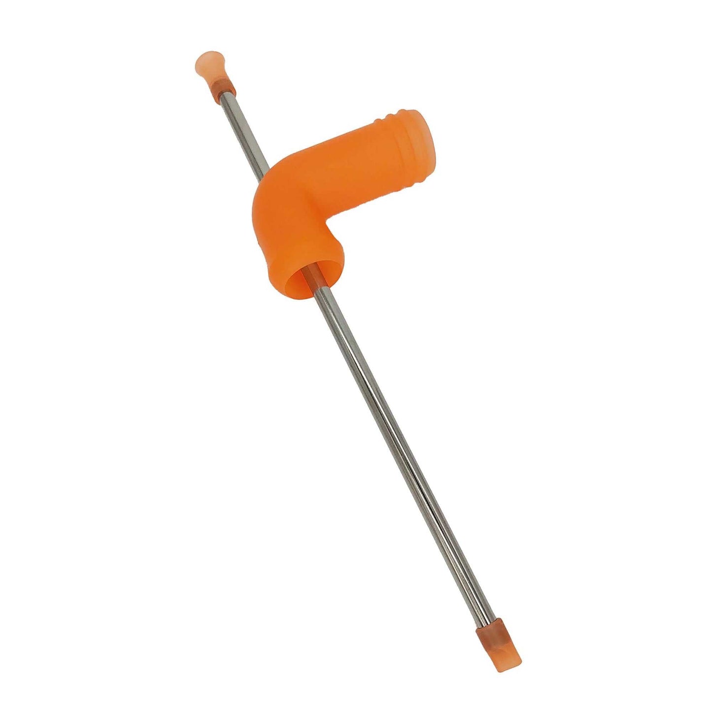 Flaske ølrør knockout ølrør, passer til alle flaskeøl, orange og metal design.
