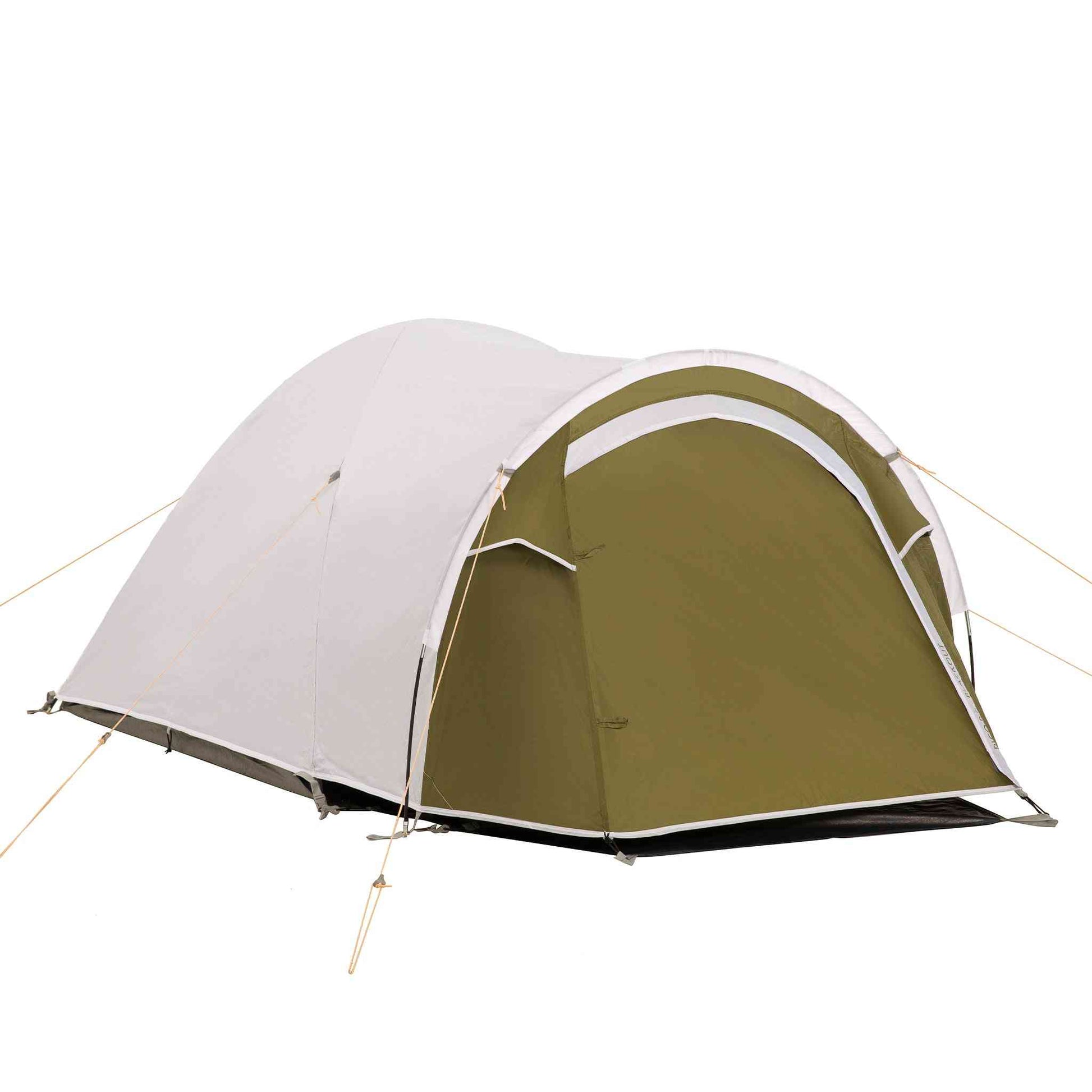 Blackout festivaltelt for two people XL with large front room, 100% waterproof, blackout feature, and durable design.