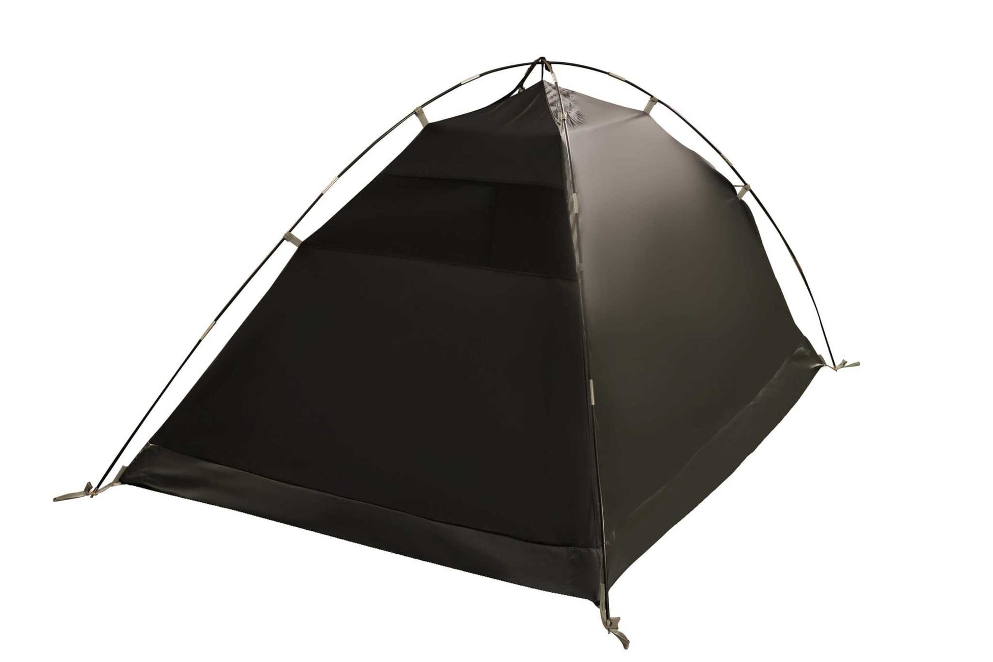 2-person blackout tent with waterproof fabric, dark interior, and ventilation.