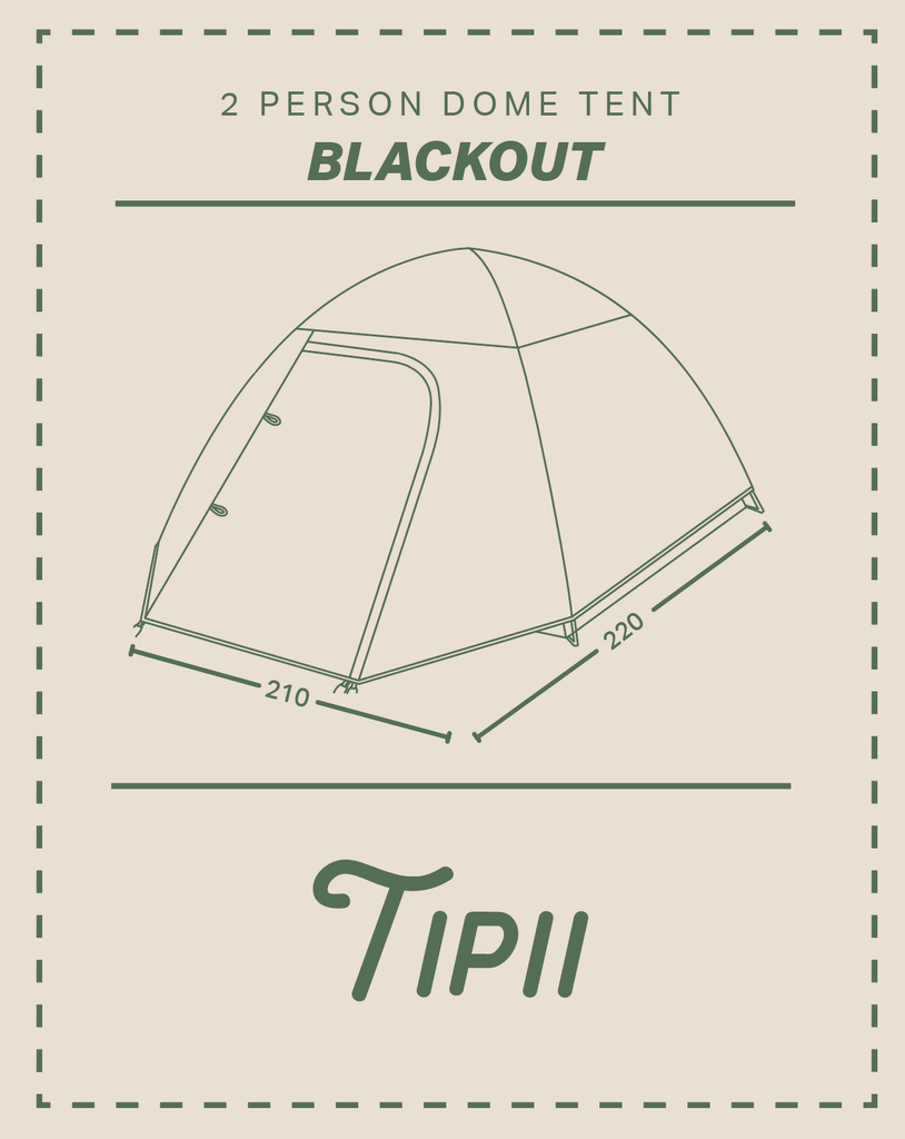 Blackout telt (2 personer)