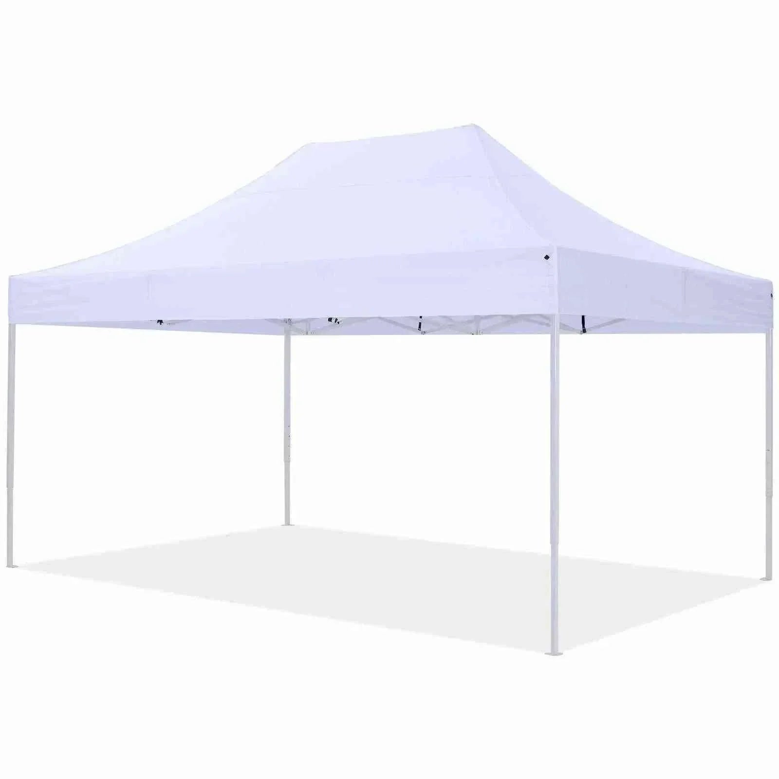 Pavillon Easy Up 3x4.5m with white waterproof canopy and steel frame.