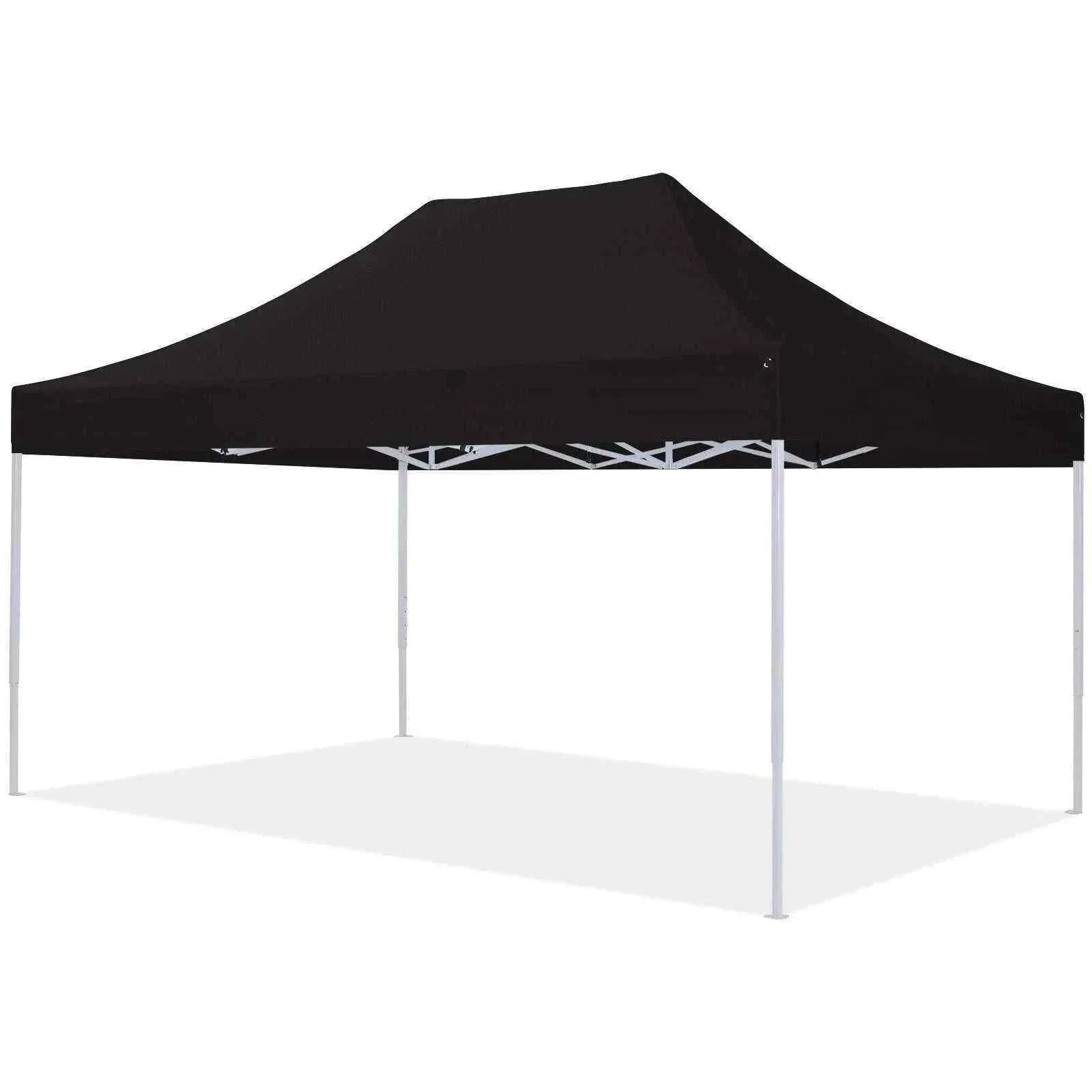 Black Pavillon Easy Up 3x4.5m with sturdy frame and waterproof canopy.