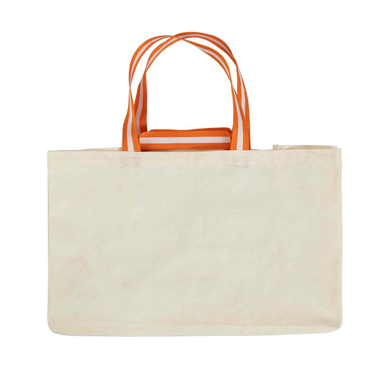 Canvas shopping bag 70L for groceries and camping essentials.